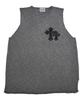 SK8ER ROCK Double Cross Knit Sleeveless ((Gray))