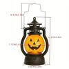 1-10PCS Halloween Ghost Face Pumpkin Lamp LED Ghost Lamp Candle Light Retro Small Oil Lamp Halloween Party Home Horror Props