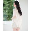 Women's Fashion Wide-Leg Shorts & Shirt Two-Piece Set