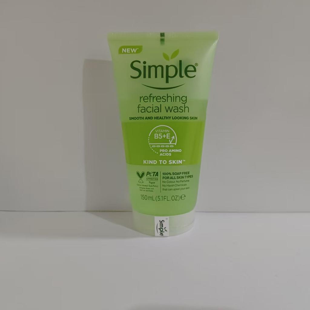 Kind To Skin Refreshing Facial Wash Gel Soap-Free Gentle Cleanser for Sensitive Skin Daily Cleansing less