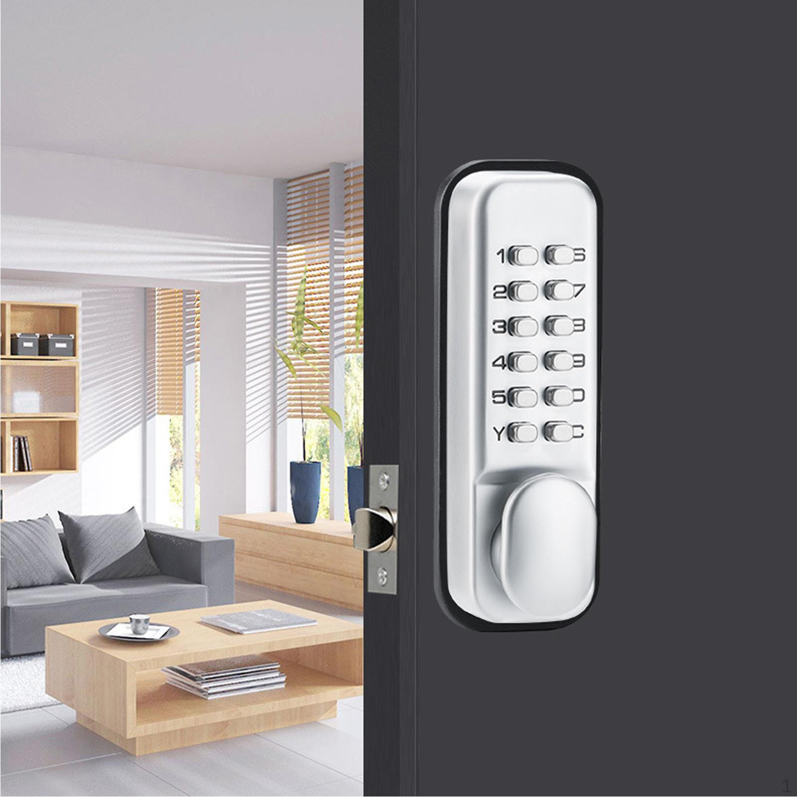 Механический дверной замок с кодовой комбинацией и цифровой клавиатурой для входной двери, наружный