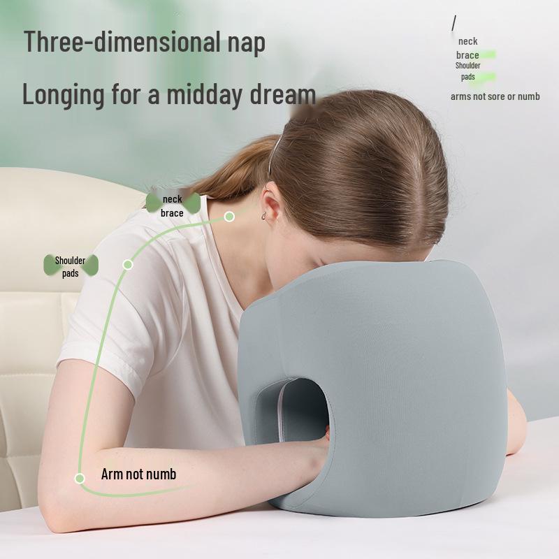 Face-Down Nap Pillow: Perfect for Offices, Students, and Lunch Breaks. Ideal for Adults and Classroom Naps.