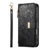 Wallet Case for Samsung Galaxy S25 Edge S25 S24 Ultra S24 FE Lanyard Zipper Dual Card Holder Flip Stand Magnetic Buckle Cover