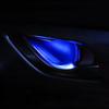 Kreisförmige LED-Umgebungsbeleuchtung Auto Innenraum Schale Türgriff Haltegriff Dekorative Lampe