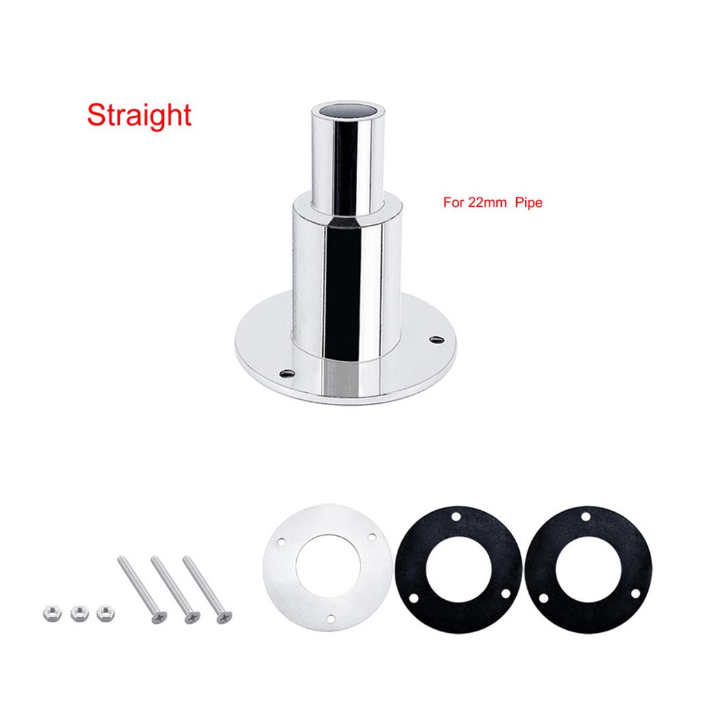 316 Stainless Steel Thru Hull Exhaust Skin 24mm Tube Pipe Socket Hardware for heaters Exhaust Pipe