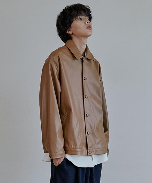 Malen Unesix Leather Jacket Light Camel