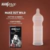 MANFORCE Chocolate Flavor Condom - 10 Pieces & 3 In 1 Condoms (Ribbed Contour Dotted) Overtime Orange Flavoured- 10 Pieces Condom (Pack of 2 20 S