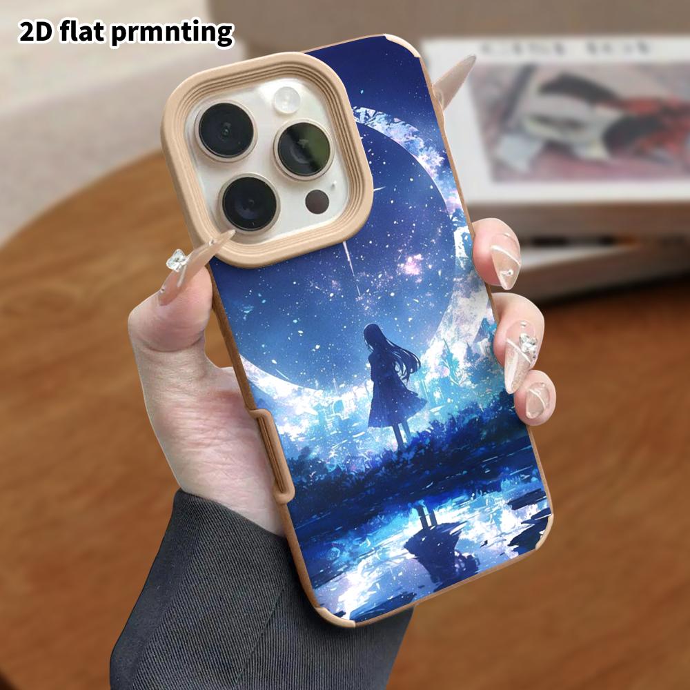Phone Case: Lambskin 2D Flat Samsung Galaxy A34 A35 M05 M06 S20 S22 S21 FE Plus 5G Protective Case, Silver Little Bear, Christmas and Halloween Gift