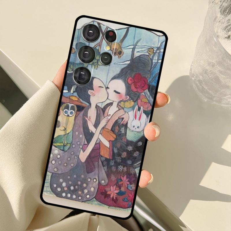 Aya Takano Case For Samsung Galaxy S25 Ultra S21 S22 S23 S24 Ultra S9 S10 Plus S20 FE S25 FE Back Cover