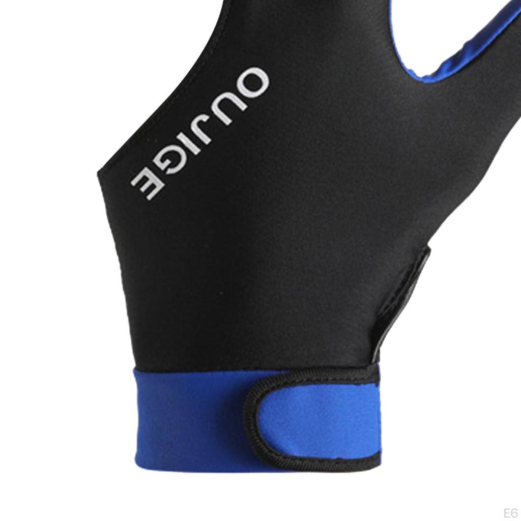 Billardhandschuh 3 Finger Pool Atmungsaktive Queuehandschuhe Spiel für Männer Frauen,