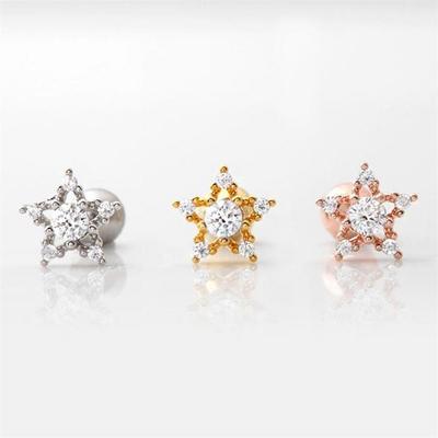 [Onm] Onm Broche chirurgicale pour piercing cubique All-Star 3 types (Choisir 1) (S9594042)