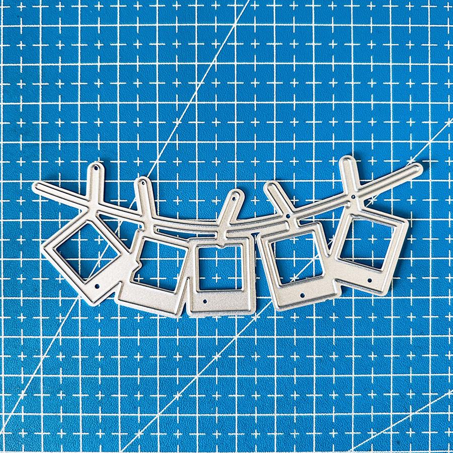 

Вырубки для бордюра фотостены для изготовления открыток, вырубки для подвесок, металлическая форма для вырубки, вырубки для скрапбукинга, DIY травленый тисненый трафарет для рукоделия dies серебряный