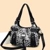 Women's Leopard Print Tote Bag Underarm Handbag