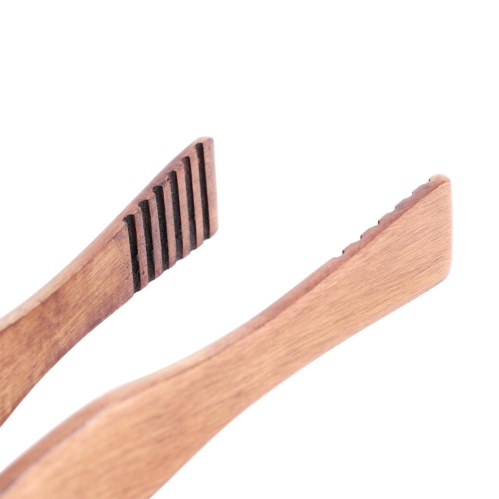 Wooden Cake Bread BBQ Snack Cooking Utensils Food Clip Kitchen Tools Toaster Tongs