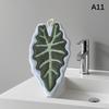 Hot Plant Leaves Hot Plant Cartoon Hand Towel Double-Layer Absorbent Thickened Quick Drying With Hanging Design Bathroom Kitchen