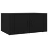 816513 vidaXL Table basse Noir 80x50x36 cm Bois d'ingénierie