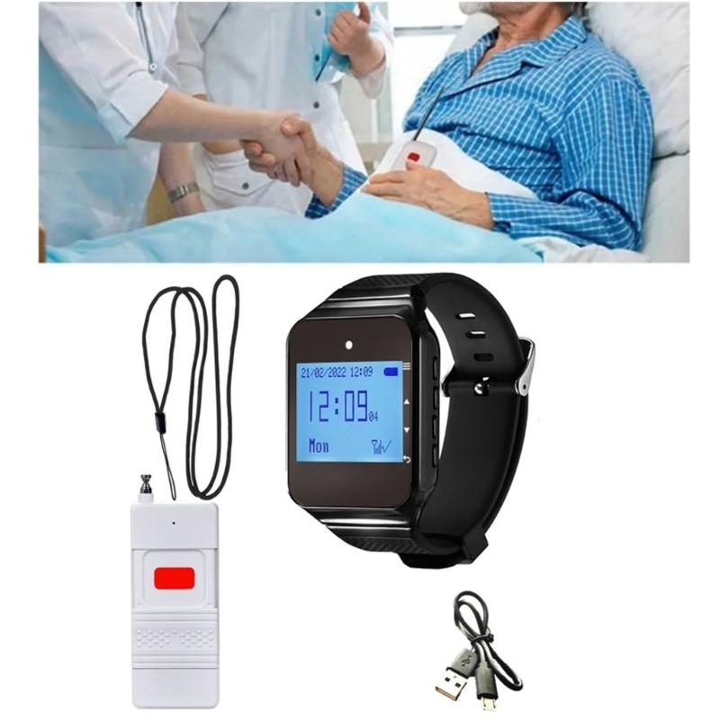 Wireless Restaurant Pager Waiter Calling System With Remote Control Practical Wristband for Cafes Customer Service