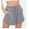 Grenzüberschreitende unabhängige Station Amazon Mode Damen Sportshorts lässig locker Sommer mittlere und hohe Taille einfarbige Shorts Damen