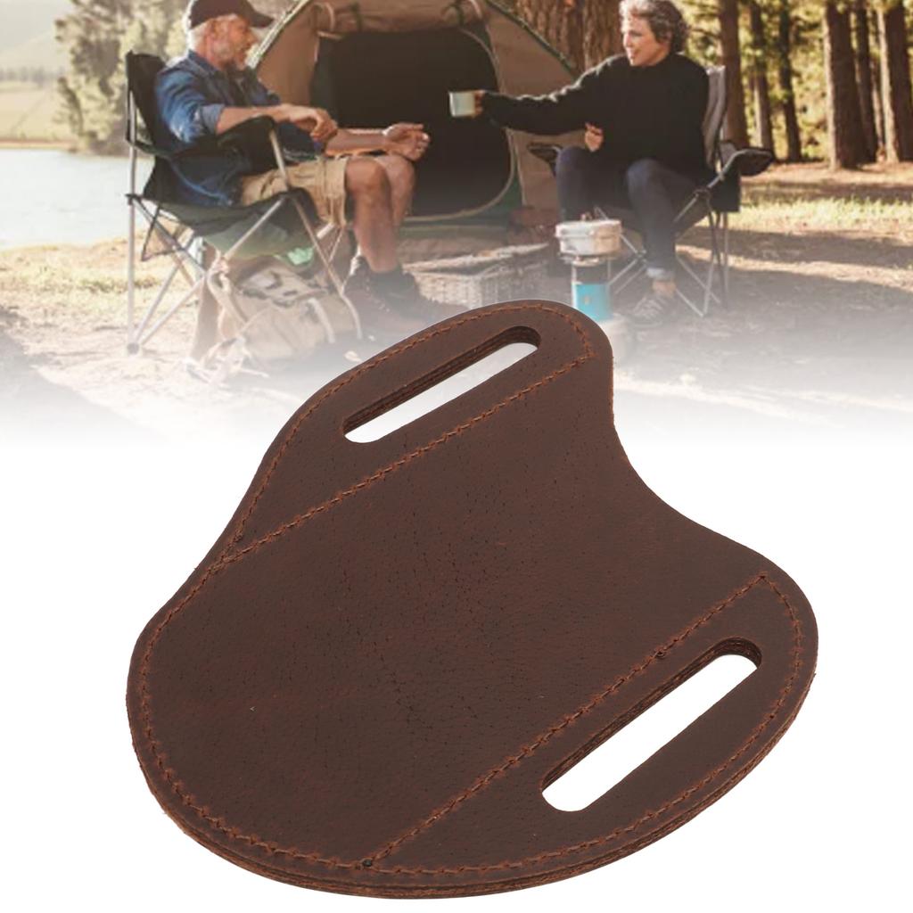 Belt Leather Knife Sheaths Cowhide Portable Stylish Knife Carrier for Outdoor Hiking