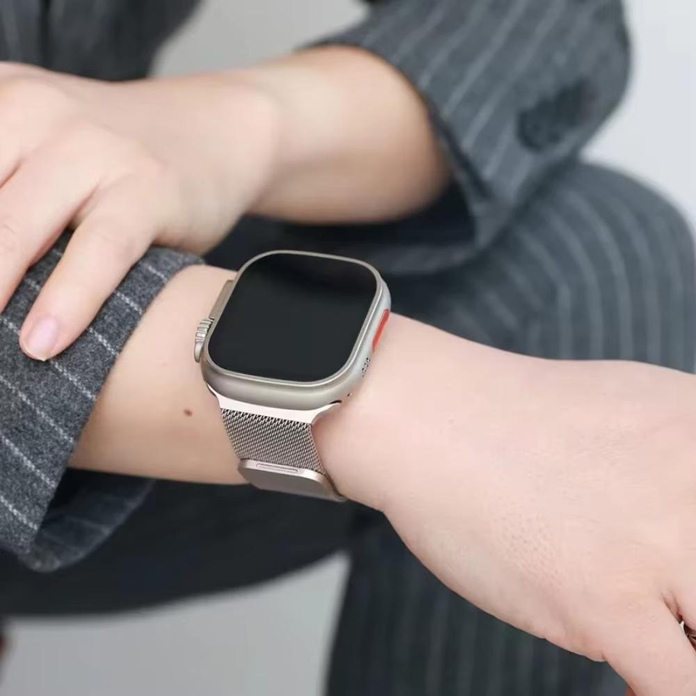 Milanese Band for Apple Watch 46mm 42mm 45mm 44mm 49mm Magnetic Stainless Steel Strap Iwatch Series 11 10 9 8 SE 3 Ultra 2 Bands