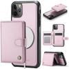 For iPhone 12 Pro Max 6.7 inch Case JEEHOOD J09 RFID Blocking Card Holder Leather Back Phone Cover Compatible with MagSafe