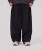 MAKEITTO Double-Pleat Wide Balloon Pants_Black