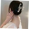 Thick Hair Music Note Claw Clip Rhinestone Metal Hairpins New Hair Clips  Women