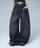 AVANDRESS 88 Incision Wide Denim Sagging Pants_3 Colors