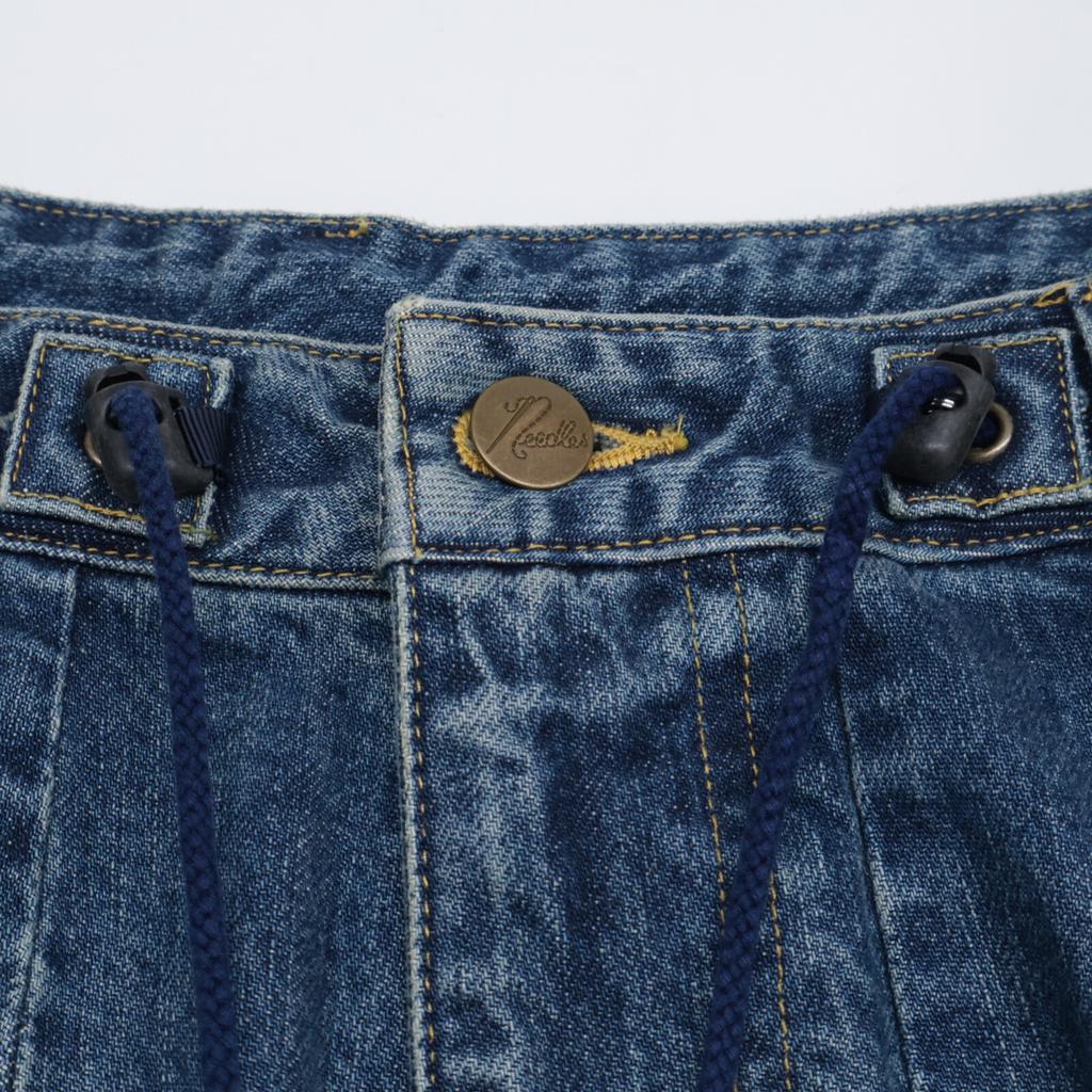 needles [Excellent Condition/25 Stainless Steel] BEAMS Exclusive QV1523 HD Buggy Shorts, Knee-Length Baggy Denim Shorts Bottoms S blueUsed