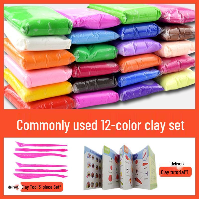 24-Color Children's Clay Set - 100g DIY Space Plasticine Paper Clay