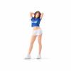 1/64 Scale Figurine Painted Female Miniature Raised Arms Figure for Collectors,