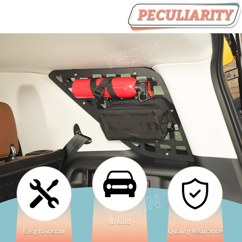 Suport de depozitare extensibil lateral pentru portbagaj TESIN Raft pentru bagaje potrivit pentru Ford Bronco Sport 2021 2022 2023 2024 2025 2026 Accesorii auto