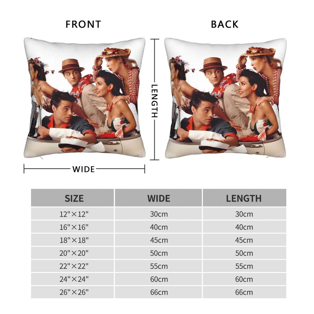 Pillow Case Friends TV Show Comfy Pillow Cover For Chair Sofa Home Decor Funny Pillowcases