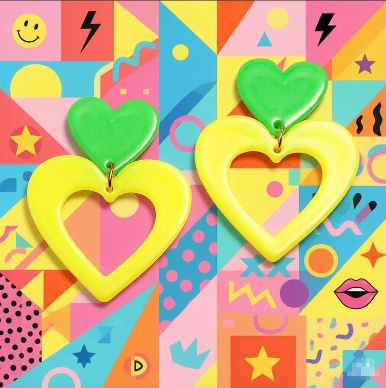 Korean Candy Color Cartoon Earrings - Trendy Summer Studs for Women with an Exquisite High-Class Feel.