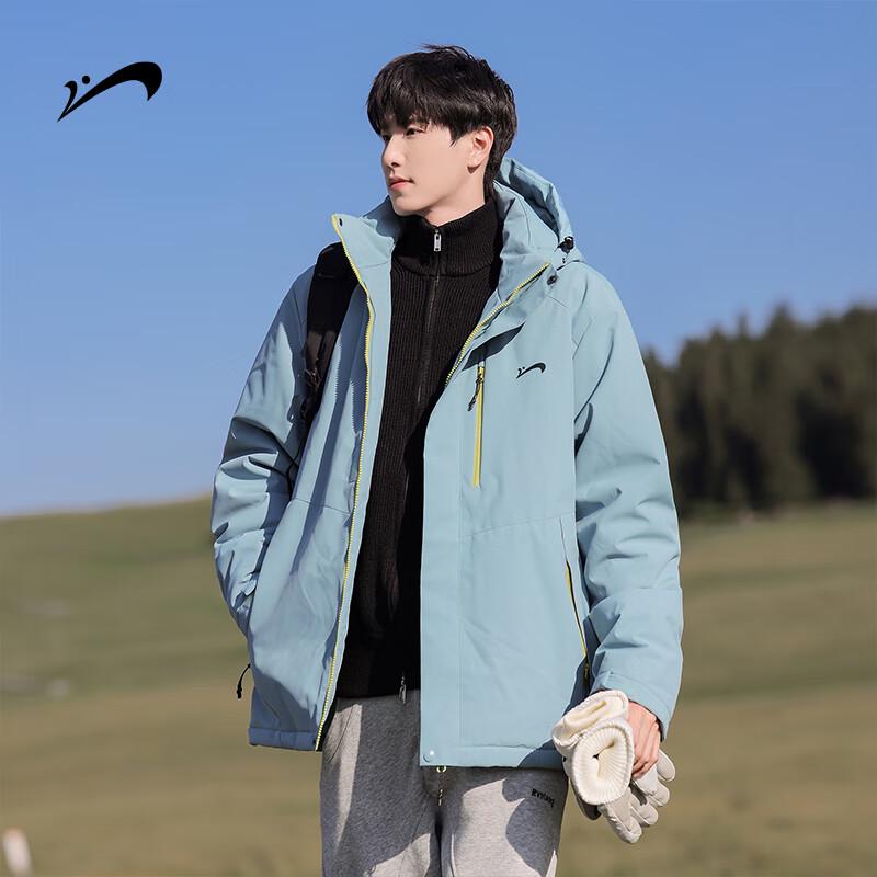 Guirenniao Men's Winter Warm Hooded Parka Jacket