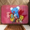 Cartoon PPenelope The Blue Koala Floor Mat Soft Flannel Floor Mat  Suitable for Entryways, Living Rooms, Bedrooms, and Bathrooms