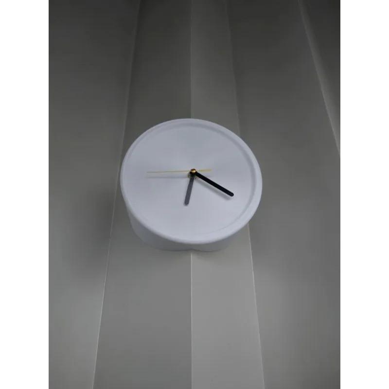 Minimalist Corner Wall Clock 20cm Diameter 3D Illusion Art Clock Noiseless Battery Operated Decorative Wall Watch