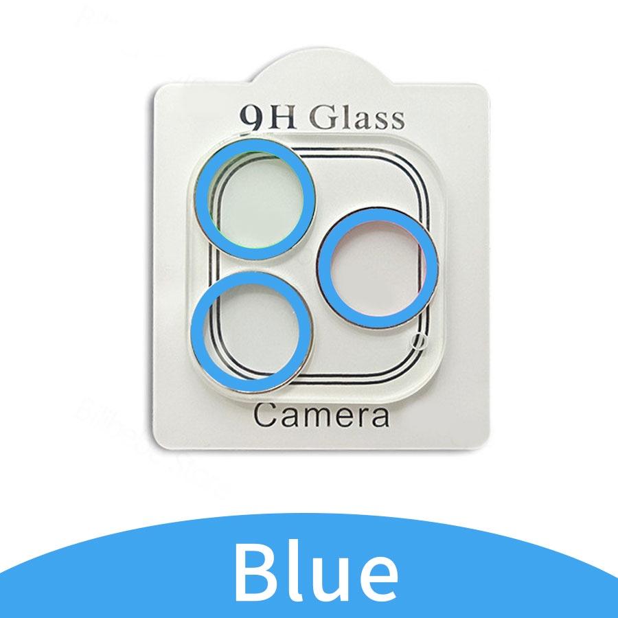 Für iPhone 11 12 13 14 Pro Max Luminous Kamera Objektiv Schutzring gehärtetem Glas Schutzfolie