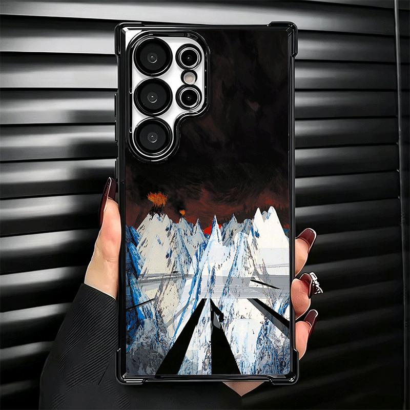 R-Radiohead Bnad Plating Phone Case For Samsung Galaxy S24 S25 FE S26 Edge S23 Ultra S22 S21 Plus S20 Anti-Fall Airabag Cover