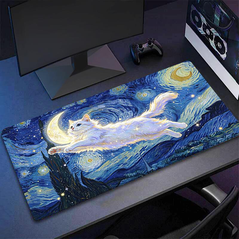 Large Mouse Pad Abstract Oil Painting Gamer Keyboard Mousepad Pc Computer Desk Mat Gaming Pad Mouse Mats For Cs Go Lol