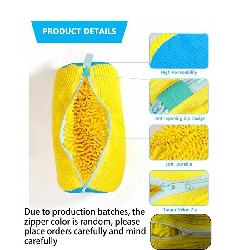 1-piece washing machine shoe bag with zipper, suitable for protecting all kinds of shoes and laundry bags.