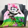 1Pc Cute Cartoon Character KikoRiki Blanket Soft Comfortable Polyester Blanket All Season Warm Throw Bedroom Office Outdoor Use Perfect Christmas Gift