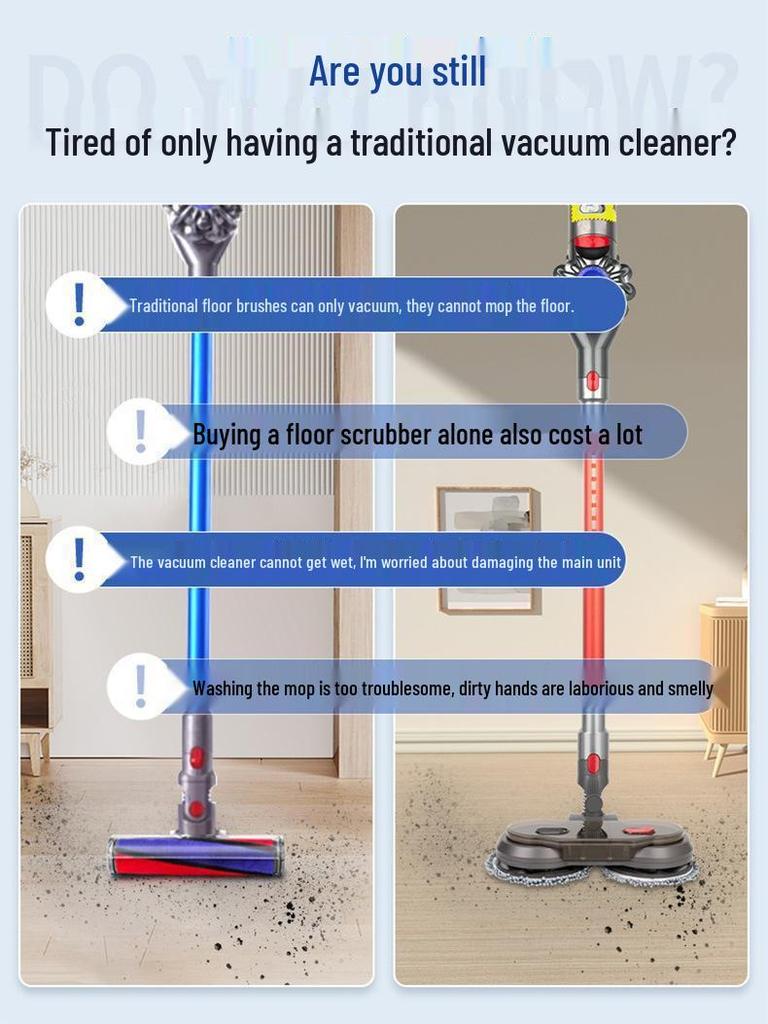 Compatible Floor Mop Head for Dyson V7, V8, V10, V11, V15, V20 Vacuum Cleaners