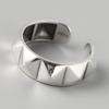 Silver Geometric Rhombus Rings for Women Men Geometric Retro Engagement Open Finger Ring Party Jewelry Anillos