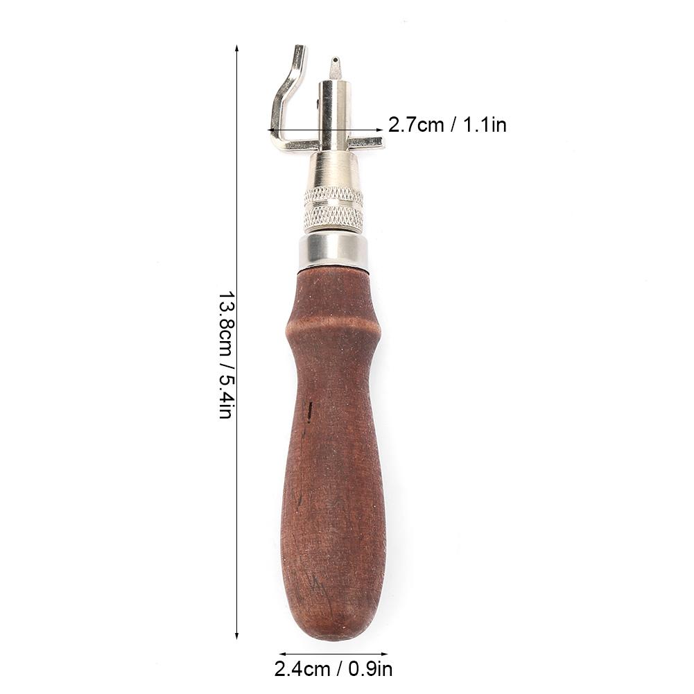 7 In 1 Multifunction Edge Beveller Groover Handle Leather Creaser Edge Trimming Tool