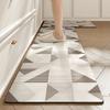 2026 Nordic Style Long Kitchen Floor Mat, Household Water-absorbing Oil-absorbing Mat, Wear-resistant Carpet, Easy To Take Care Of, Leave-in Foot Pad