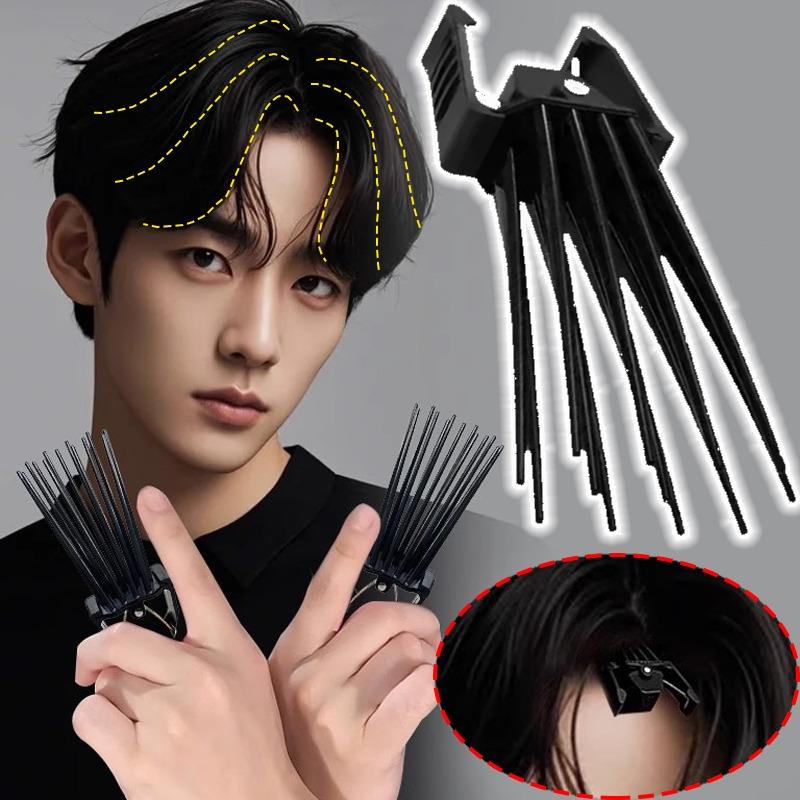 2pcs Fashion Fluffy Hair Clip Pins Curling Bangs Hair Roots Curling Fixed Shape Styling Tools Fluffy Hairclip Headwear Accessory