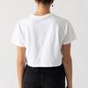 (WMNS) Converse Puff Wordmark T-Shirt Asia Sizing 'White Black' Women's 10021656-A05