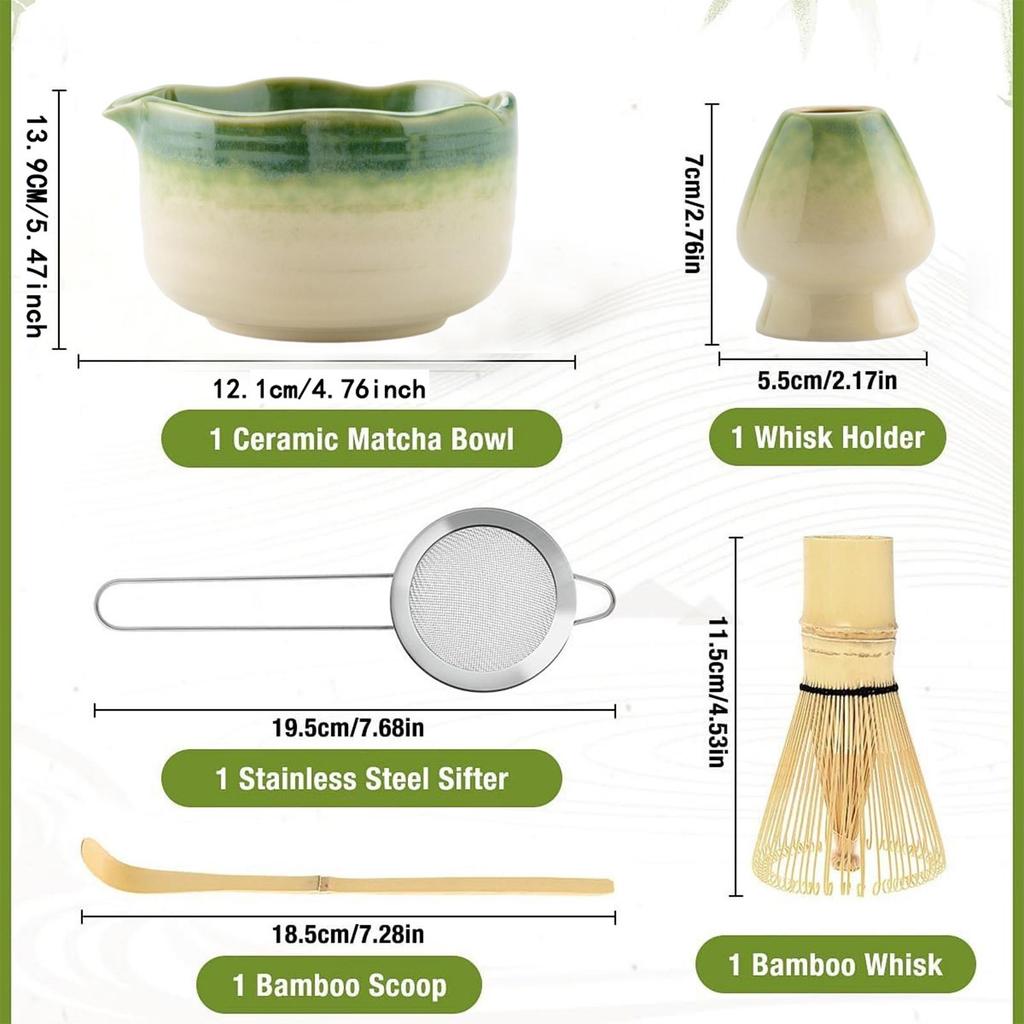 Matcha Whisk Set Tea Ceremony Kit Matcha Bowl With Matcha Whisk Set, Japanese Tea Set Matcha Whisk Accessories