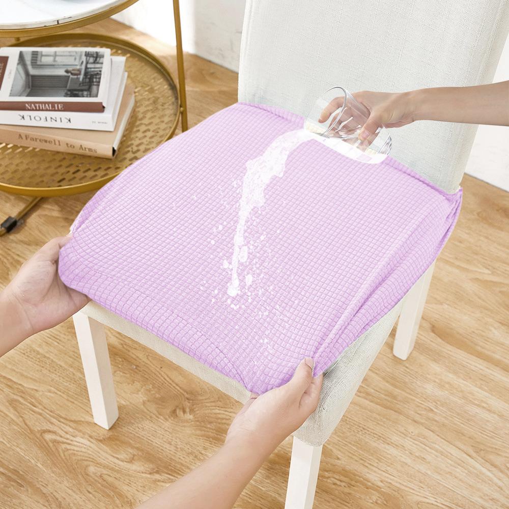 Jacquard Waterproof Chair Cover Spandex Stretch Stool Case Dining Room Kitchen Adjustable Chairs Pad Cover Pad for Home Hotel